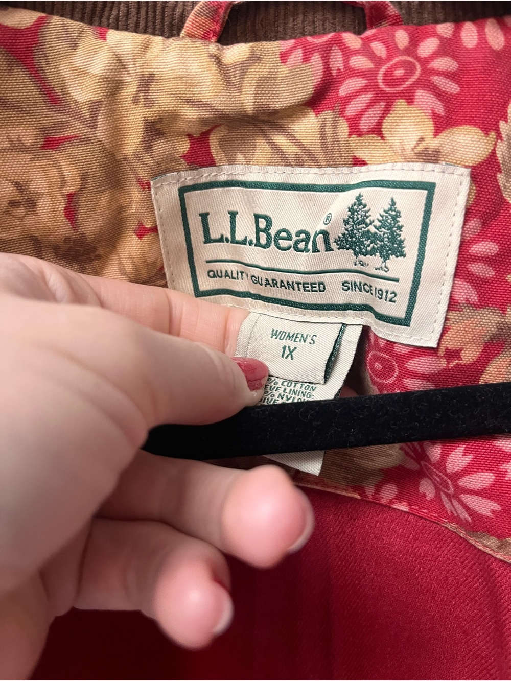 LL Bean Cotton Chore Coat - Picture 3 of 6